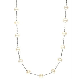 エフィー コレクション レディース ネックレス・チョーカー・ペンダントトップ アクセサリー EFFY&reg; Cultured Freshwater Pearl Station 18" Necklace in 14k Gold (5-1/2mm) White Gold