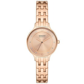 スカーゲン レディース 腕時計 アクセサリー Women's Anita Lille Three Hand Rose Gold-Tone Stainless Steel Watch 30mm Rose Gold-Tone