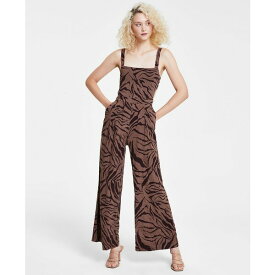 バースリー レディース ワンピース トップス Women's Printed Square-Neck Cutout-Side Wide-Leg Jumpsuit, Created for Macy's Chelsea Zebra