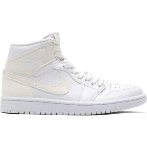 Jordan W[_ fB[X Xj[J[ yJordan 1 Mid Ivory White (Women's)z TCY US_5(22.0cm) White/White-White