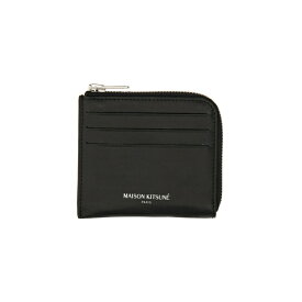 メゾン キツネ メンズ 財布 アクセサリー Card Holder With Logo NERO