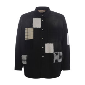 マルニ メンズ シャツ トップス Shirt Marni In Denim Nero