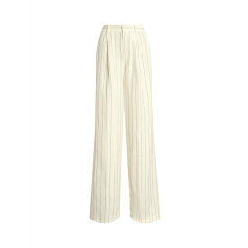 【送料無料】 ラルフローレン レディース カジュアルパンツ ボトムス STRIPED LINEN-BLEND WIDE-LEG PANT White