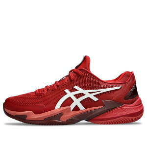 ASICS �A�V�b�N�X �����Y �X�j�[�J�[ �yASICS Court FF 3 Novak Clay 'Cranberry White' 1041A362-962�z �T�C�Y US_7.5(25.5cm)