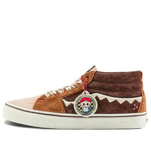 Vans �o���Y �����Y �X�j�[�J�[ �yVans SK8-Mid x The Monsters 'Brown Orange' VN000BWEDFO�z �T�C�Y US_M_4