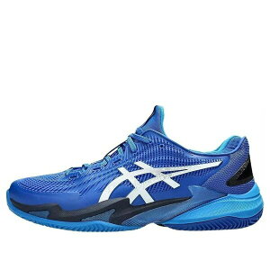 ASICS �A�V�b�N�X �����Y �X�j�[�J�[ �yASICS Court FF 3 'Novak Clay Tuna Blue Pure Silver' 1041A521-965�z �T�C�Y US_9.5(27.5cm)