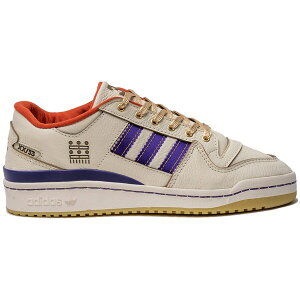 adidas アディダス メンズ スニーカー 【adidas Forum Low Kareem Abdul-Jabbar Evolution Of Excellence Accolades】 サイズ US_9(27.0cm) Cream/Purple/Gold