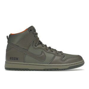Nike �i�C�L �����Y �X�j�[�J�[ �yNike SB Dunk High Frank Kozik�z �T�C�Y US_10(28.0cm) Steel Green/Olive Khaki-Safety Orange