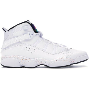 Jordan �W���[�_�� �����Y �X�j�[�J�[ �yJordan 6 Rings Confetti�z �T�C�Y US_12(30.0cm) White/Black-White-Grey Fog