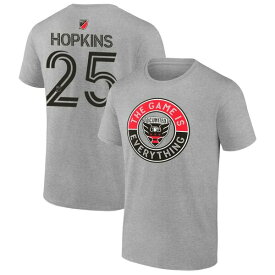 【送料無料】 ファナティクス メンズ Tシャツ トップス D.C. United Fanatics Branded The Game Is Everything Personalized Any Name & Number TShirt Heather Gray