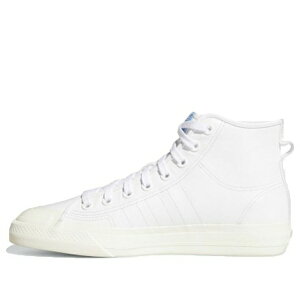 adidas �A�f�B�_�X �����Y �X�j�[�J�[ �yadidas Nizza Hi Rf 'White Blue' FX8497�z �T�C�Y US_8.5(26.5cm)