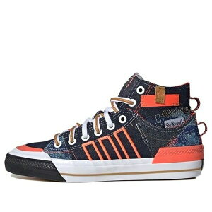 adidas �A�f�B�_�X �����Y �X�j�[�J�[ �yadidas Nizza Hi Dl 'Blue Orange White' FZ5238�z �T�C�Y US_7(25.0cm)