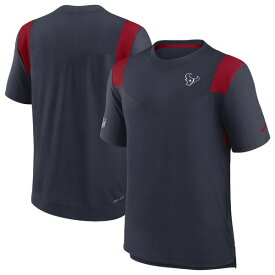 ナイキ メンズ Tシャツ トップス Houston Texans Nike Sideline Tonal Logo Performance Player TShirt Navy