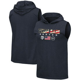 コロシアム メンズ Tシャツ トップス Texas A&M Aggies Colosseum OHT Military Appreciation Americana Hoodie Sleeveless TShirt Navy