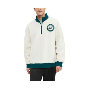 g~[ qtBK[ Y p[J[EXEFbgVc AE^[ Men's Cream Philadelphia Eagles Jordan Sherpa Quarter-Zip Sweatshirt Cream