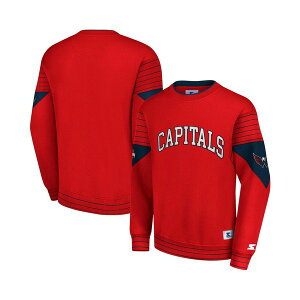 �X�^�[�^�[ �����Y �p�[�J�[�E�X�E�F�b�g�V���c �A�E�^�[ Men's Red Washington Capitals Faceoff Pullover Sweatshirt Red