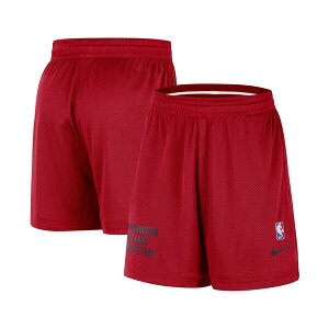 �i�C�L �����Y �J�W���A���p���c �{�g���X Men's and Women's Red Washington Wizards Warm Up Performance Practice Shorts Red