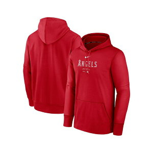 �i�C�L �����Y �p�[�J�[�E�X�E�F�b�g�V���c �A�E�^�[ Men's Red Los Angeles Angels Authentic Collection Practice Performance Pullover Hoodie Red