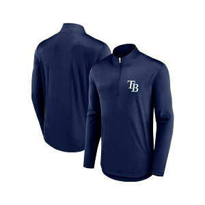 �t�@�i�e�B�N�X �����Y �p�[�J�[�E�X�E�F�b�g�V���c �A�E�^�[ Men's Navy Tampa Bay Rays Quarterback Quarter-Zip Top Navy