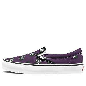 Vans �o���Y �����Y �X�j�[�J�[ �yVans Wacko Maria x OG Classic Slip-On 'Purple Records' VN0A45JK596�z �T�C�Y US_10.5(28.5cm)