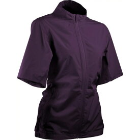 サンマウンテン レディース ジャケット＆ブルゾン アウター Sun Mountain Women's Monsoon Short Sleeve Golf Jacket Berry