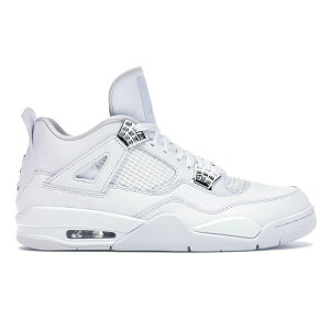 Jordan �W���[�_�� �����Y �X�j�[�J�[ �yJordan 4 Retro Pure Money (2017)�z �T�C�Y US_10(28.0cm) White/Metallic Silver-Pure Platinum