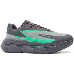 Under Armour A_[A[}[ Y Xj[J[ yUnder Armour UA Halo Runner Steel Grey Greenz TCY US_10(28.0cm) Steel Grey/Green
