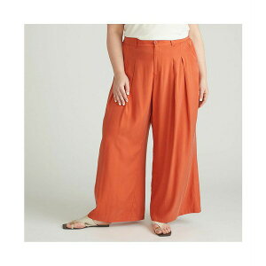 ���j�o�[�T���X�^���_�[�h ���f�B�[�X �J�W���A���p���c �{�g���X Womens Plus Cooling Cupro Wide Leg Pant Warm russet