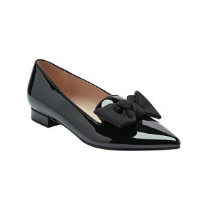 oh[m fB[X Xb|E[t@[ V[Y Women's Auggie Bow Pointed Toe Tailored Loafers Black Patent