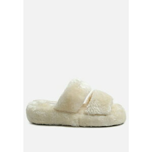 ロンンドンラグ レディース サンダル シューズ Fur Slip On Womens Flat Women Light beige