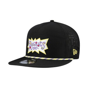 �j���[�G�� �����Y �X�q �A�N�Z�T���[ Men's Black Rugrats Rope Trucker 9FIFTY Snapback Hat Black