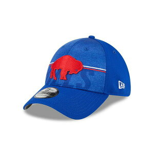 j[G Y Xq ANZT[ Men's Royal Buffalo Bills 2023 NFL Training Camp Throwback 39THIRTY Flex Fit Hat Royal