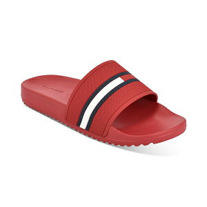 g~[ qtBK[ Y T_ V[Y Men's Redder Flag Logo Pool Slide Sandals Red