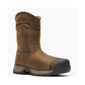 W[Wu[c Y u[c V[Y Men's Durablend Edge 10" Waterproof Alloy Toe Pull On Work Boot Brown