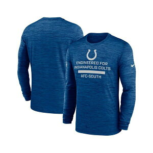 iCL Y TVc gbvX Men's Royal Indianapolis Colts Sideline Velocity Performance Long Sleeve T-Shirt Royal