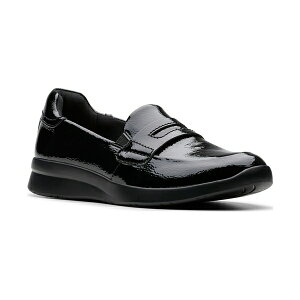 N[NX fB[X T_ V[Y Women's Collection Ellowyn Penny Shoes Black Crinkle Patent Synthetic