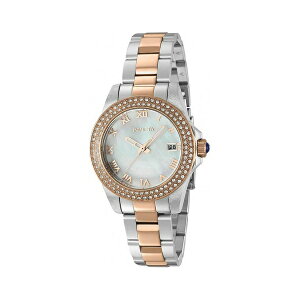 CrN^ fB[X rv ANZT[ Women's 36076 Angel Quartz 3 Hand White Dial Watch Gold