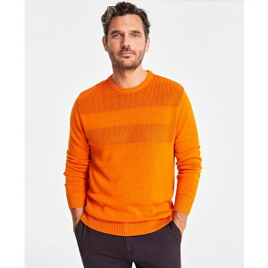 Nu[ Y jbg&Z[^[ AE^[ Men's Textured Cotton Sweater, Created for Macy's Maple Leaf