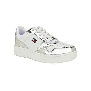 g~[ qtBK[ fB[X Xj[J[ V[Y Women's Twigye Casual Lace up Sneakers Silver/White