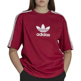 アディダス レディース シャツ トップス adidas Women's Trefoil Logo T-Shirt Legacy Burgundy