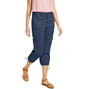 �X�^�C���A���h�R�[ ���f�B�[�X �J�W���A���p���c �{�g���X Women's Mid-Rise Cargo Capri Pants, Exclusively at Macy's New Uniform Blue