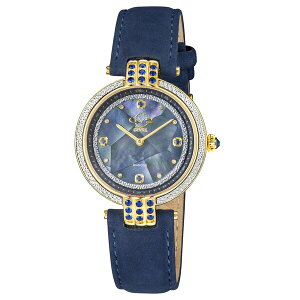 WFr fB[X rv ANZT[ Women's Matera Swiss Quartz Blue Italian Suede Strap Watch 35mm Blue