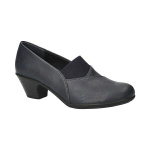 C[W[Xg[g fB[X Xb|E[t@[ V[Y Women's Fondly Block-Heel Slip-On Shooties Navy