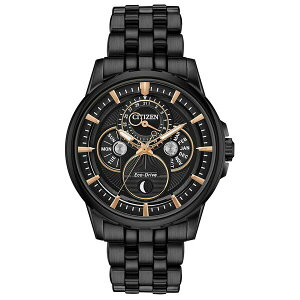 V`Y fB[X uXbgEoOEANbg ANZT[ Eco-Drive Men's Calendrier Gray Stainless Steel Bracelet Watch 44mm Gray