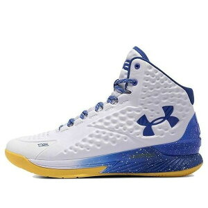 Under Armour アンダーアーマー メンズ スニーカー White/Taxi/Royal 【Under Armour Curry 1 Retro 'Dub Nation' 2021 3024397-100】 サイズ US_8.5(26.5cm)