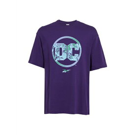 REEBOK リーボック Tシャツ トップス メンズ DC x RBK LOGO TEE Purple