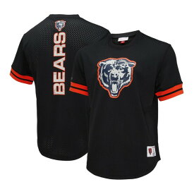 ミッチェル&ネス メンズ Tシャツ トップス Chicago Bears Mitchell & Ness Camo Reflective Mesh TShirt Black