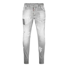 【送料無料】 ディースクエアード メンズ デニムパンツ ボトムス Cg Patch Jeans Grey