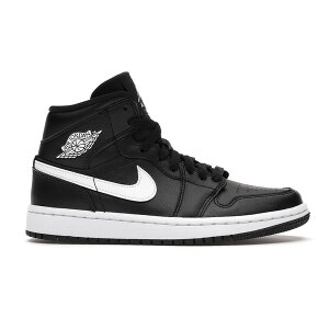 Jordan �W���[�_�� ���f�B�[�X �X�j�[�J�[ �yJordan 1 Mid Black White (Women's)�z �T�C�Y US_W_12 Black/White