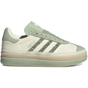 adidas �A�f�B�_�X ���f�B�[�X �X�j�[�J�[ �yadidas Gazelle Bold Halo Green Ruffle (Women's)�z �T�C�Y US_W_10 Cream White/Halo Green/Orbit Gray